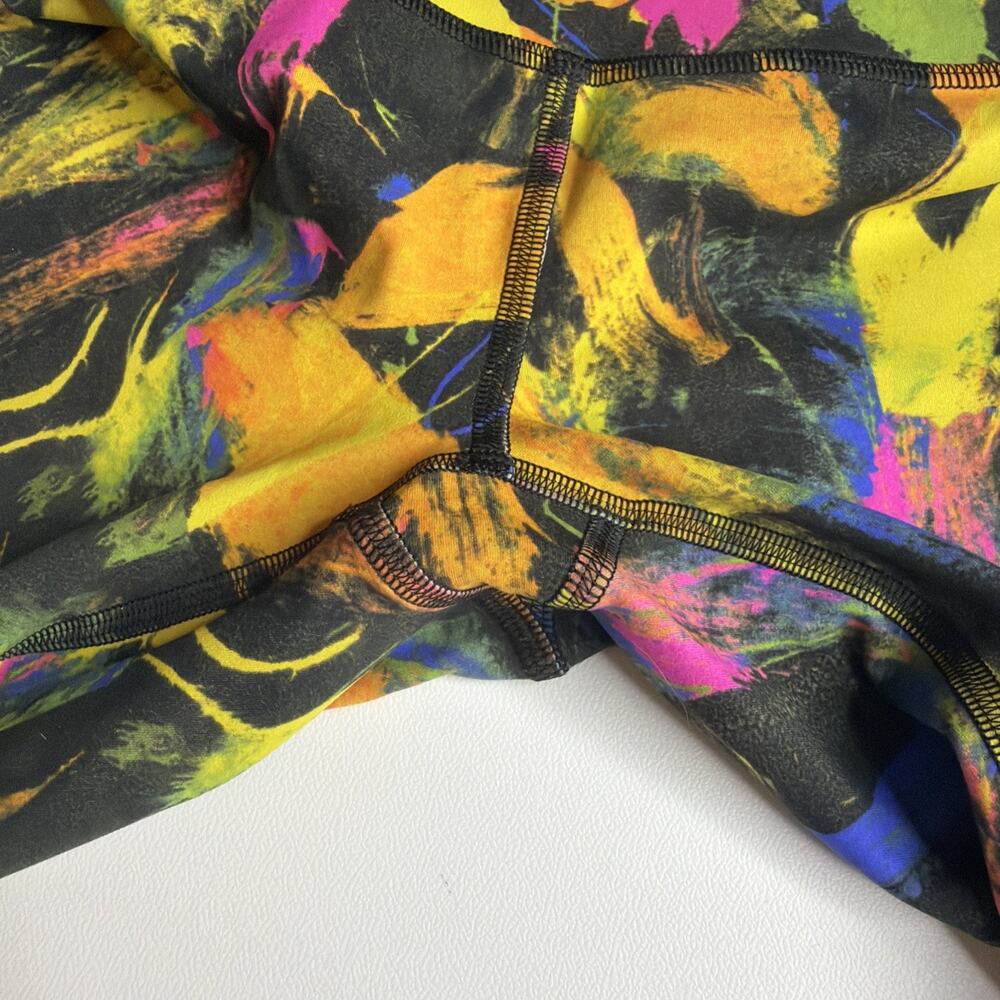 Set of Two Lululemon Wunder Train Leggings 25" Size 2 Multicolor Splatter READ - Picture 9 of 16